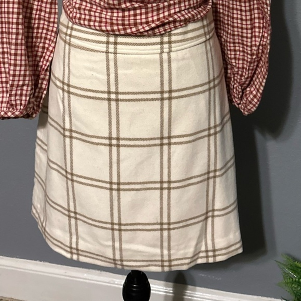 J crew euc wool lined skirt.